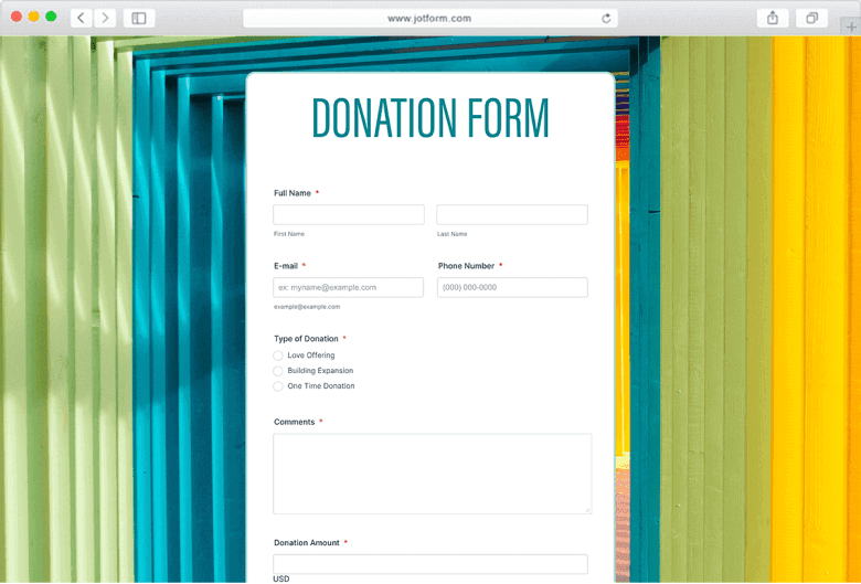 Donation Form