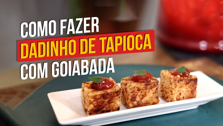 Thumbnail - Aprenda com o chef Pedro Kucht uma receita simples e deliciosa que é a cara do Brasil: dadinho de tapioca com goiabada cascão cremosa.