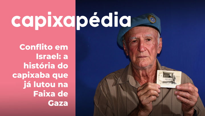 Thumbnail - O militar capixaba David Faldini, que hoje tem 83 anos, lutou na Faixa de Gaza a serviço da ONU. 
