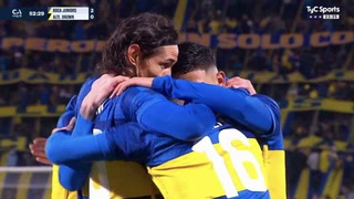 Cavani anotó el segundo de Boca