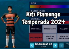 Kits e logo do Flamengo para DLS da Temporada 2024