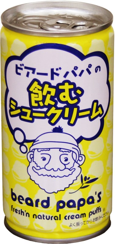 ３月２１日からＪＲ東日本駅構内の一部の自動販売機で先行販売される「ビアードパパの飲むシュークリーム」＝永谷園提供