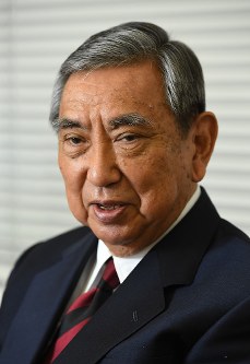 河野洋平元衆院議長＝丸山博撮影