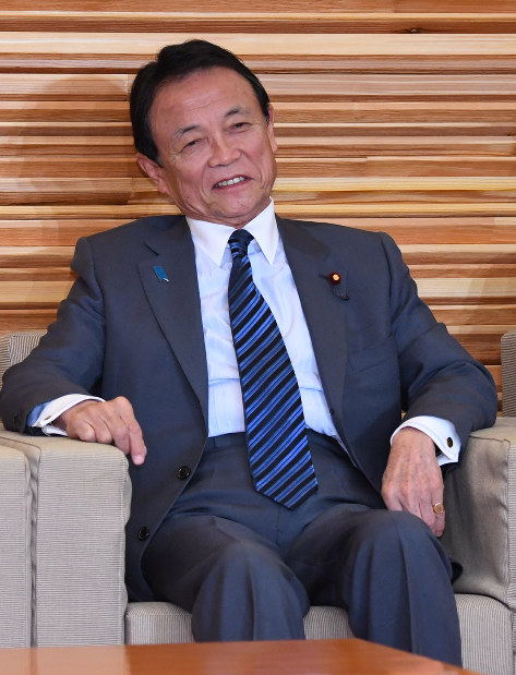 麻生太郎財務相＝川田雅浩撮影