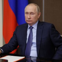 ロシアのプーチン大統領＝ロシア南部ソチで2022年11月2日、スプートニク通信・ロイター