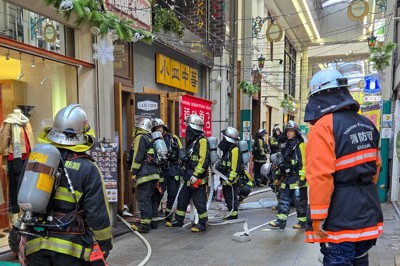 北九州・魚町の飲食店で火災　「ダクトから火」と通報　一時騒然