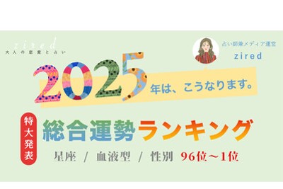 『2025年の運勢ランキング』をziredが発表（PR TIMES）