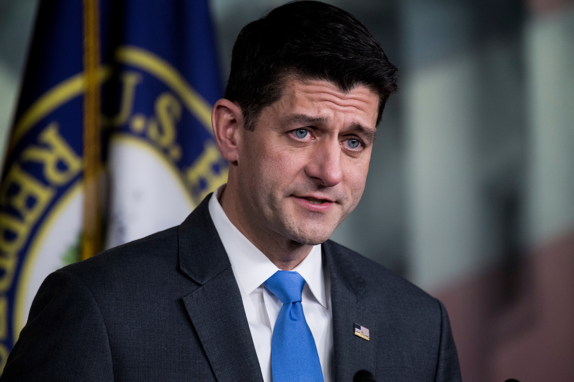 Speaker of the House Paul Ryan, R-Wisc., speaks during a news conference announcing his retirement last week. (Bill Clark/CQ Roll Call)