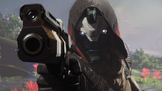 Cayde points his gun, Ace of Spades