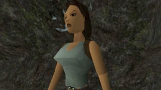 Best PS1 games – Tomb Raider screenshot of Lara Croft.