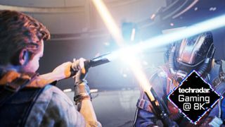 Light saber duel from the Jedi Survivor PC game