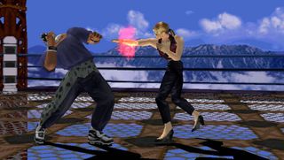 Best PS1 games – Tekken 3 screenshot of a fight