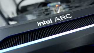 An Intel Arc A770 Limited Edition graphics card from various angles