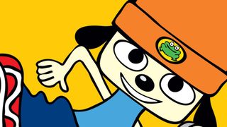 Best PS1 games – PaRappa the Rapper screenshot of PaRappa smiling.