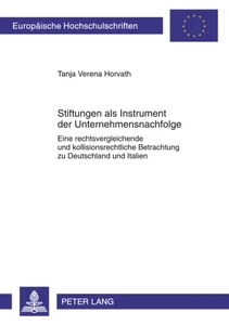 Title: Stiftungen als Instrument der Unternehmensnachfolge