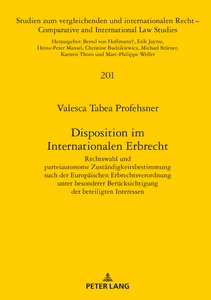 Title: Disposition im Internationalen Erbrecht