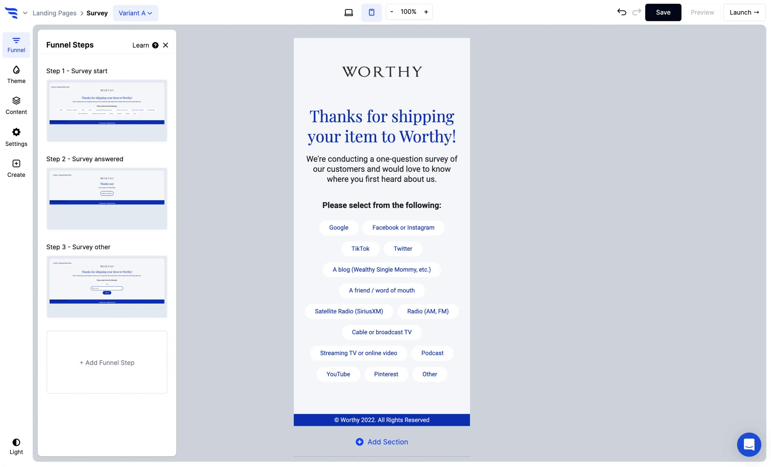 ConvertFlow survey post purchase