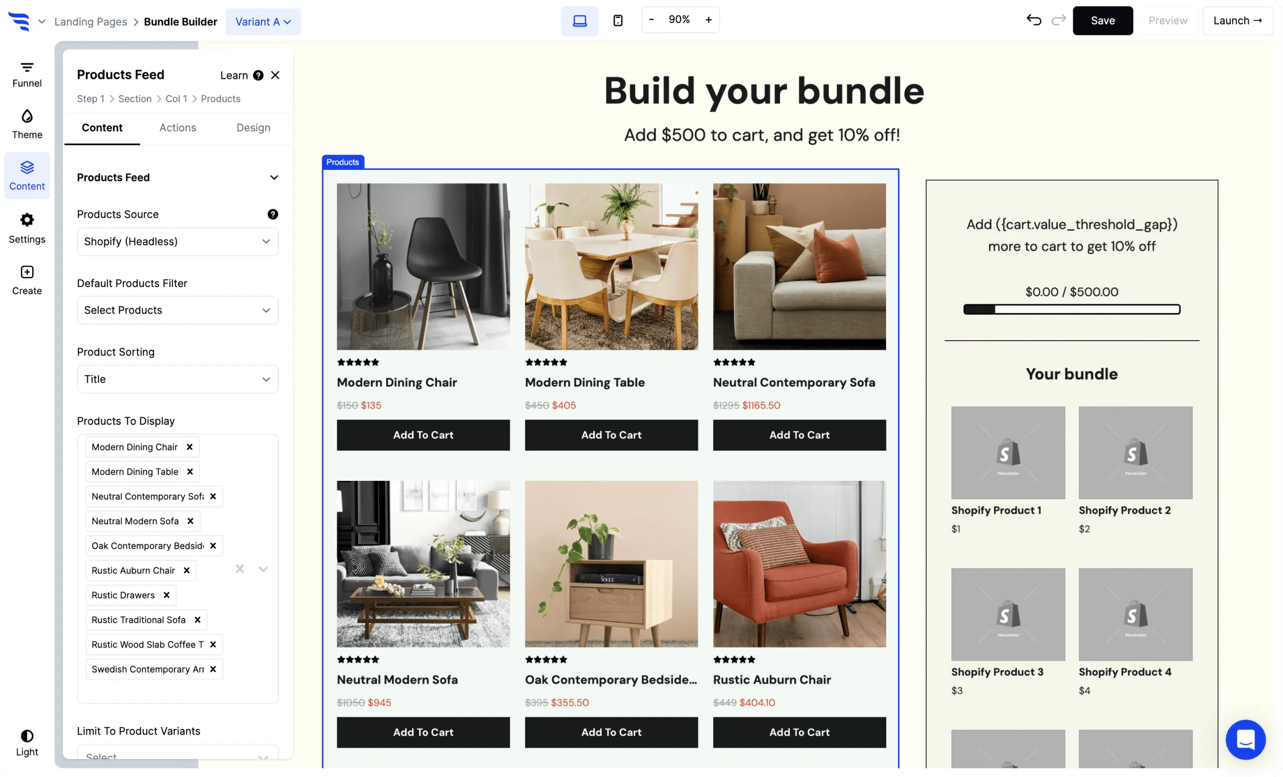 ConvertFlow Shopify product bundle builder