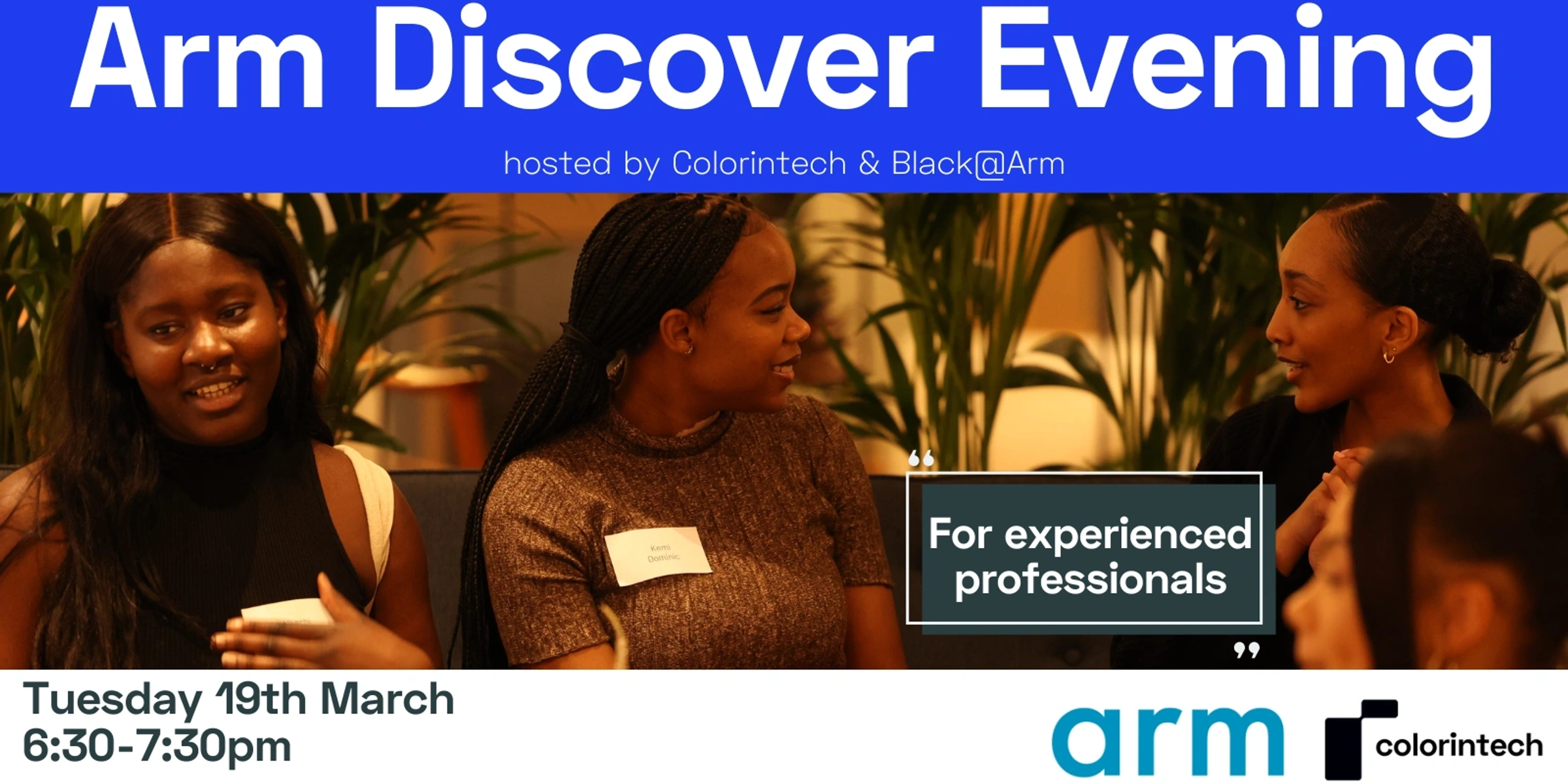 Our Latest event with Arm