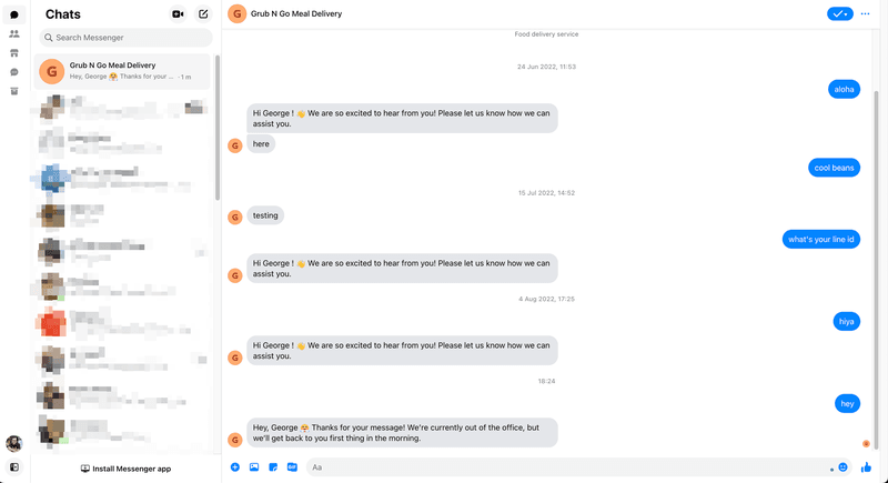 Une image montrant : Facebook Messenger Générateur de liens - comment créer manuellement un lien m.me