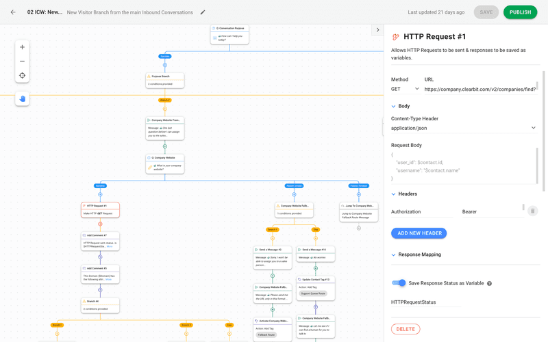 Dies ist ein Bild davon, wie die Chat-Automatisierung auf respond.io dabei hilft, Leads automatisch zu qualifizieren. Respond.ioDie Chat-Automatisierung hilft Ihnen, Leads, die Ihnen eine Nachricht senden, schneller zu qualifizieren und qualifizierte Leads dem richtigen Team zuzuweisen. 