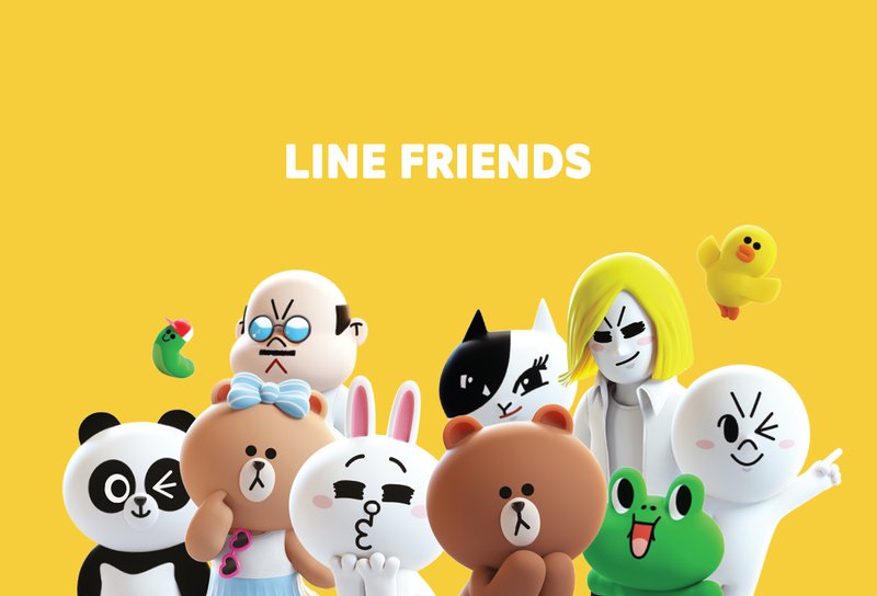 El reparto principal de LINE Friends