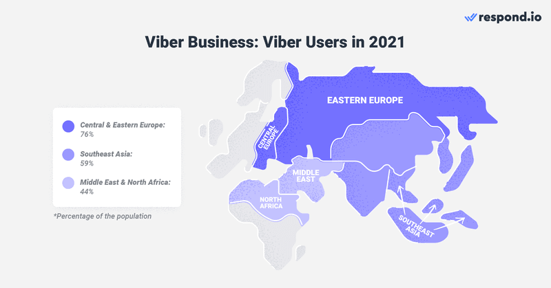 这是一张显示 Viber 2021 年的用户。 Viber 拥有超过 8.2 亿活跃用户，其中大部分位于东欧、中东和亚洲。它是最好的 whatsapp 替换应用程序之一。 