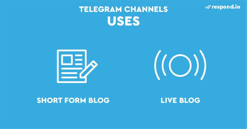 Ini adalah gambar yang menunjukkan penggunaan Telegram Channels. Karena Telegram Channels sangat unik, sulit untuk memikirkan kasus penggunaan yang spesifik. Ketika Anda berpikir tentang Telegram Channels, Anda bisa menganggapnya sebagai blog bentuk pendek atau sebagai blog langsung. Telegram Channels juga berfungsi dengan sangat baik sebagai blog langsung.