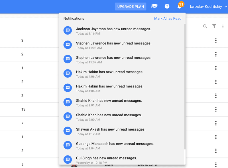 ศูนย์การแจ้งเตือน Rocketbots