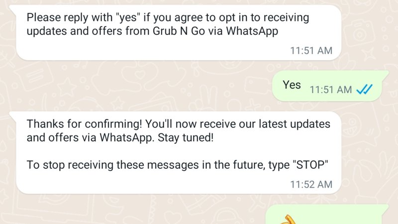 An image showing how to get whatsapp consent