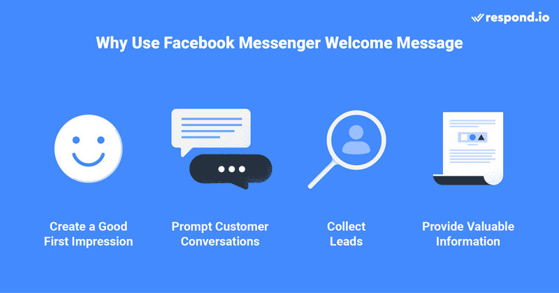 為什麼要使用歡迎消息 facebook messenger 問候語示例