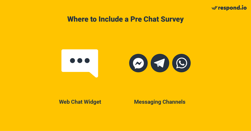 Pre-chat survey: What to include