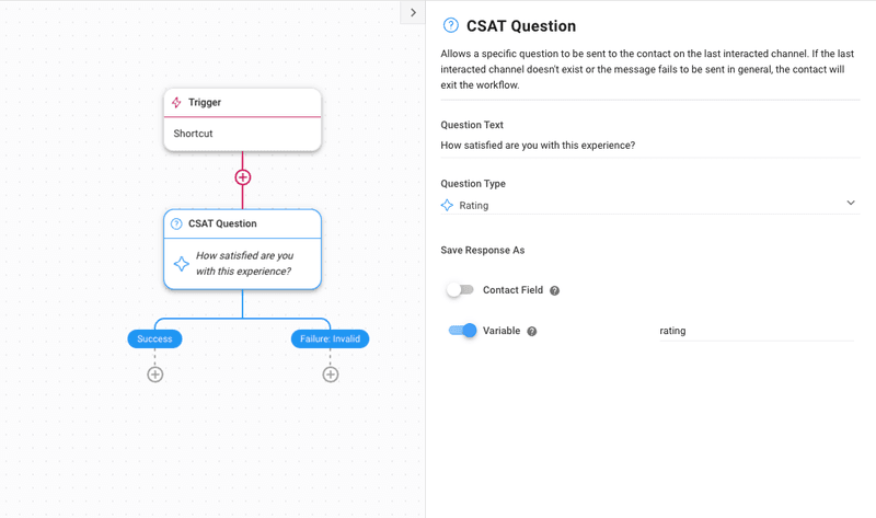 Servizio clienti CSAT con i flussi di lavoro di respond.io