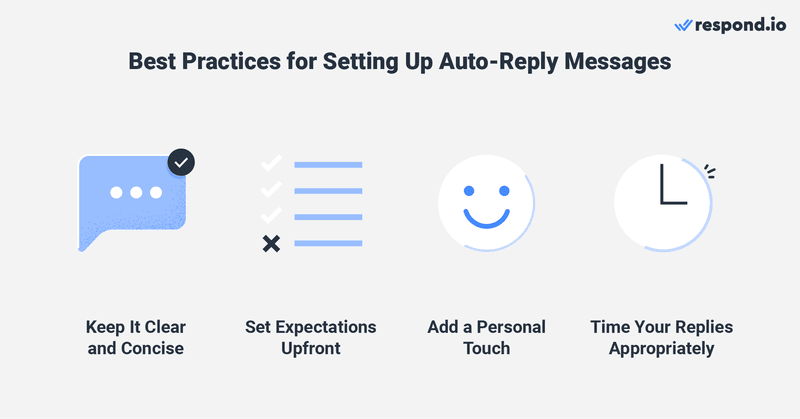 Learn the best practices to craft an automated reply