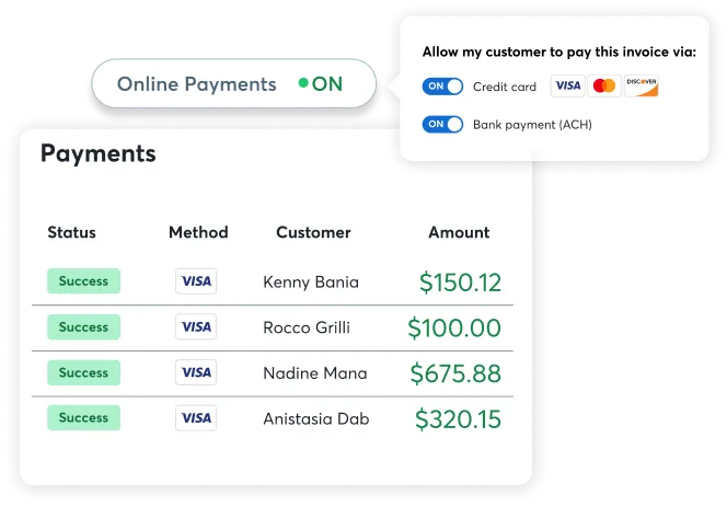 Illustration showing software payments feature