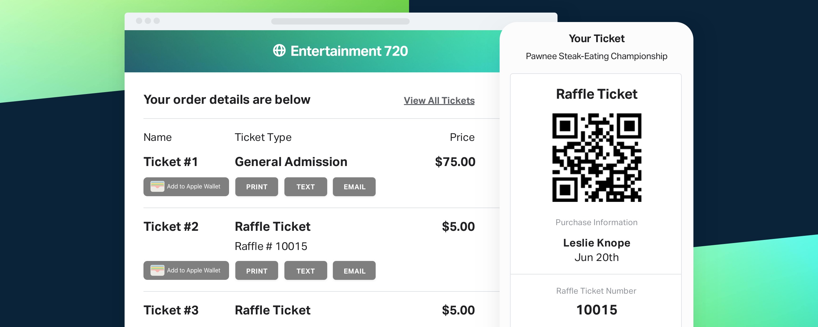 Announcing Raffles in TicketSpice