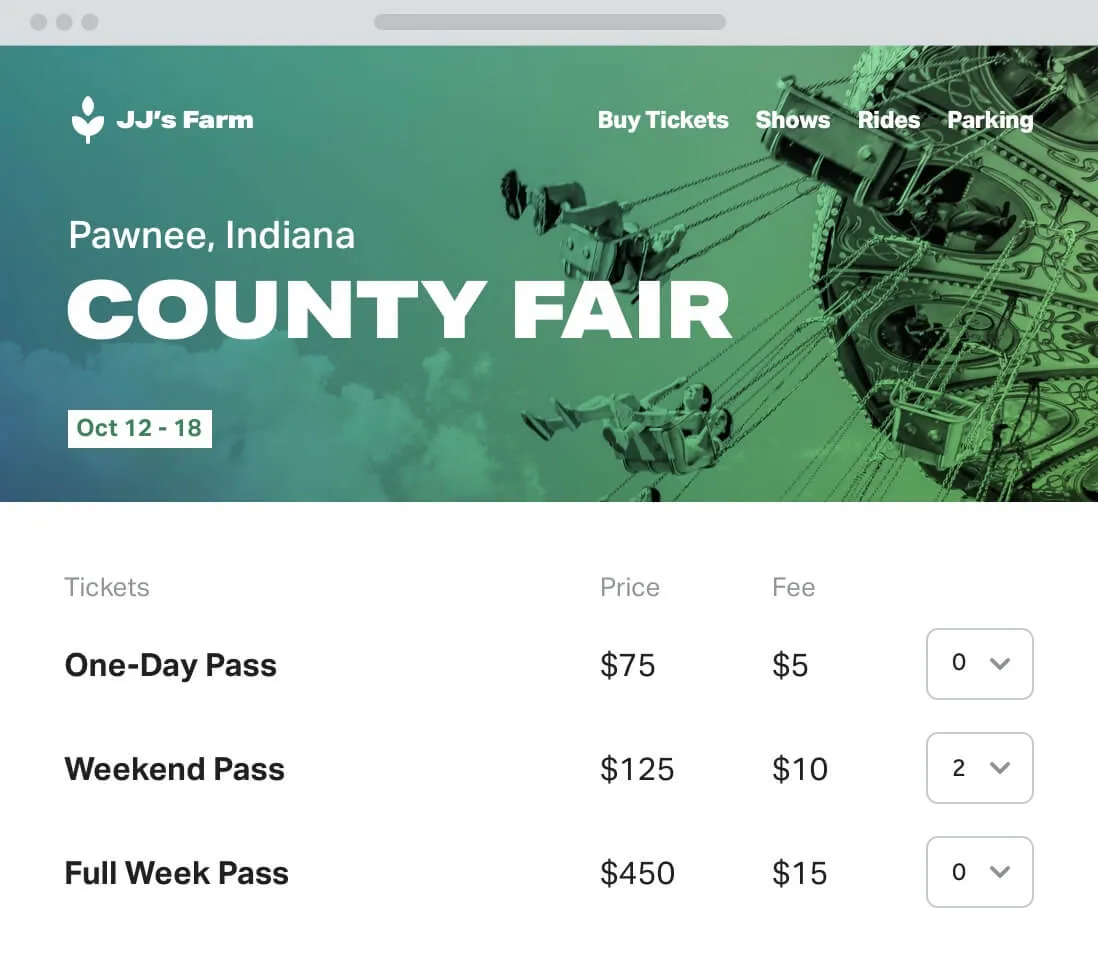 event ticketing software for fair