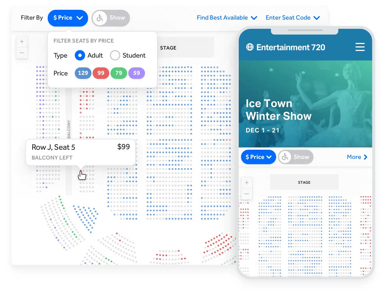 Sell Tickets For Reserved Seating Events