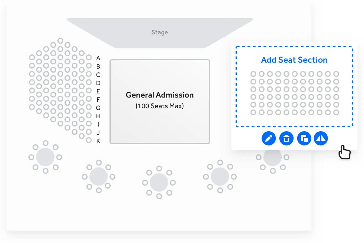 Interactive seating chart builder