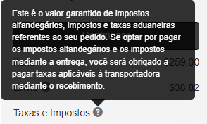 taxas e impostos da macy's