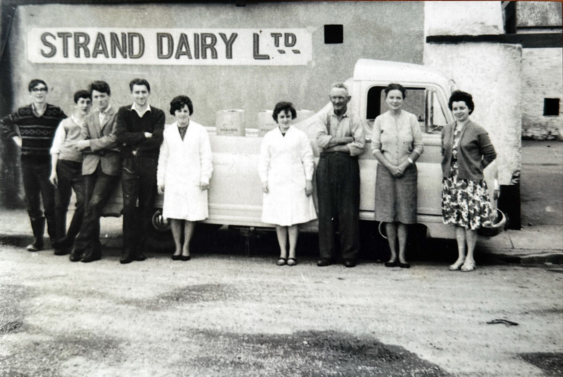 Strand Dairy - Old Black and White photo
