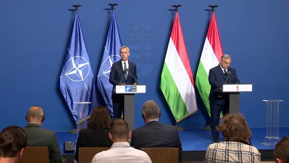 Budapesten tárgyalt a NATO főtitkára és Orbán Viktor, Stoltenberg elfogadta a magyar álláspontot