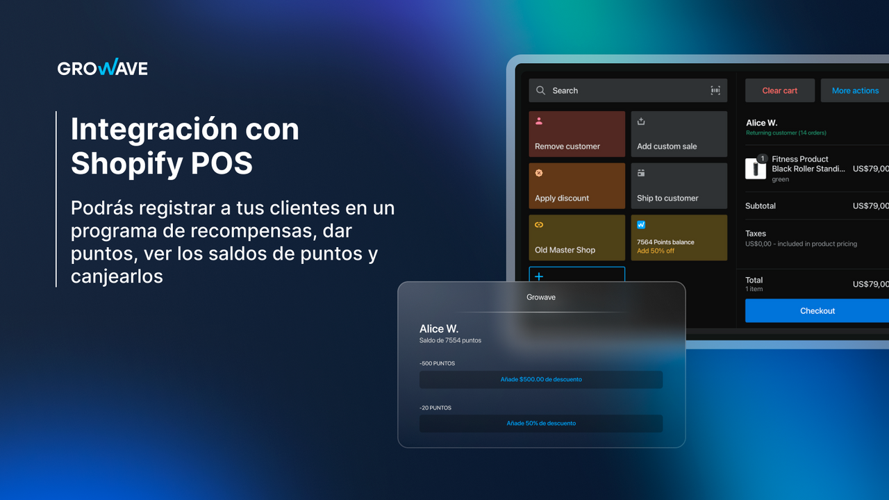 Integra perfectamente Growave con Shopify POS