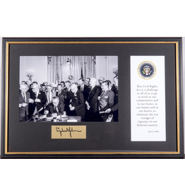 Civil Rights Civil Rights Signing Framed