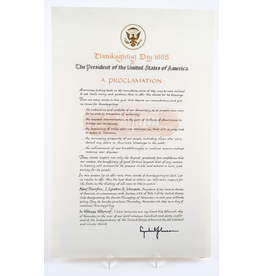 All the Way with LBJ Vintage LBJ Thanksgiving Proclamation 1968