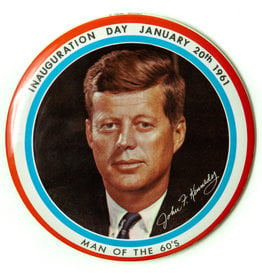 Original Kennedy Inauguration Day 1961 Button