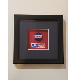 All the Way with LBJ LBJ Sticker & Johnson Button original 6x6 framed