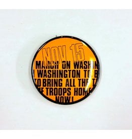 Anti-War March on Washington Button 1969