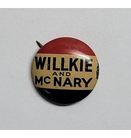 1940 Willkie McNary Campaign Button