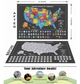 Sale sale-USA+National Park Scratch Off Poster Set